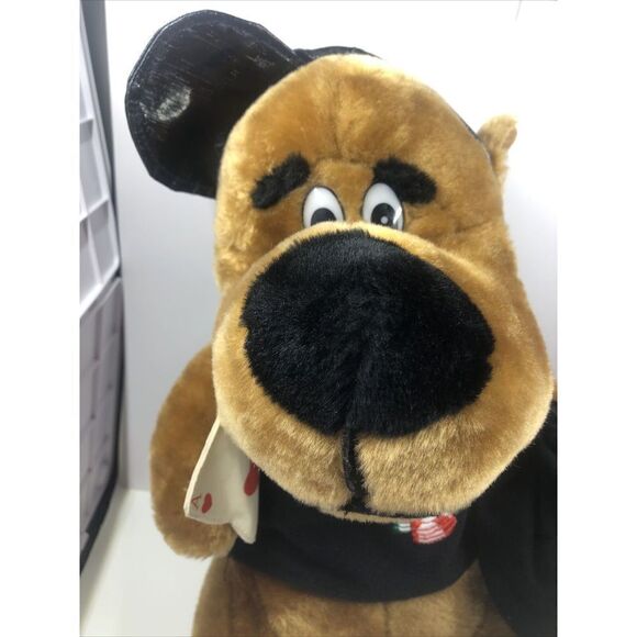 SHALOM TOY 11" TEXAS HOLD'EM dog black cap and bag  plush. Please Read - Picture 2 of 16